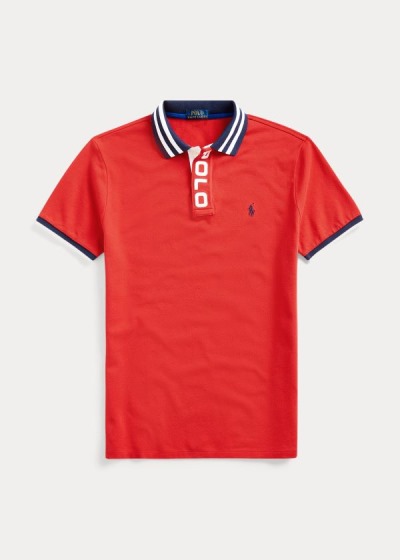 Polo Ralph Lauren Custom Slim Fit Mesh Polo Herre Danmark (LAHRX9103)